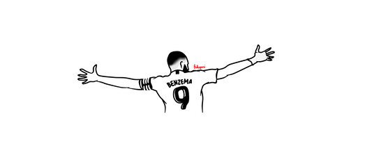 Benzema banner in Notion Style